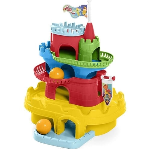 Monta Castelo Brinquedo Educativo - Amarelo TA TE TI INDUSTRIA E