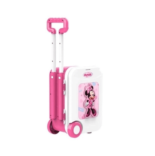 Maleta de Viagem - Play Set - Minnie Medica 3 em 1 - Rosa e Branco MULTIKIDS