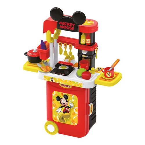 Maleta de Viagem - Mickey Cozinha - Play Set 3 em 1 MULTIKIDS