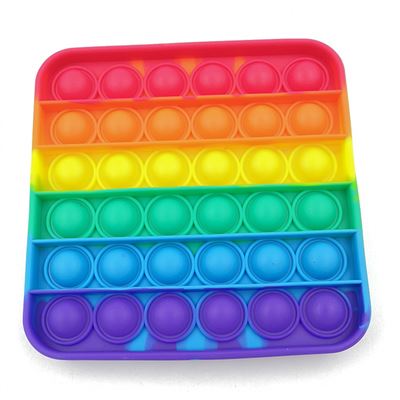 Pop-it - Brinquedo Aperta Pop Arco-Iris - Quadrado - 44054 TOYNG