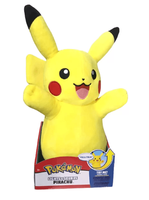 Pelucia Com Luzes e Sons - 33 Cm - Pokemon - Pikachu SUNNY