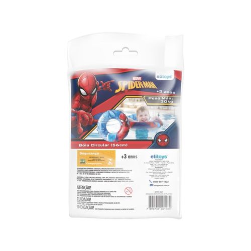Boia Circular Inflavel - 56Cm - Disney - Marvel - Spider-Man ETILUX