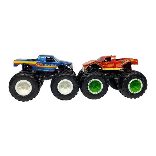 Carrinhos - Hot Wheels Monster Trucks - Demolition Doubles - Bigfoot vs Snake Bitw MATTEL