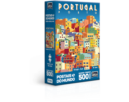 QC 500 Pecas Nano - Postais do Mundo - Portugal-Porto - Game Office TOYSTER
