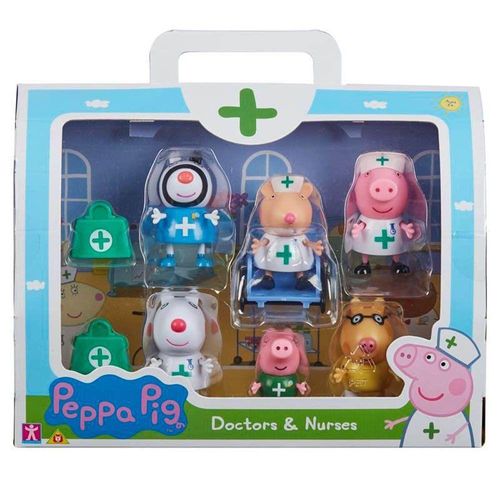 Peppa Pig - Figuras Amigos Medicos e Enfermeiros SUNNY