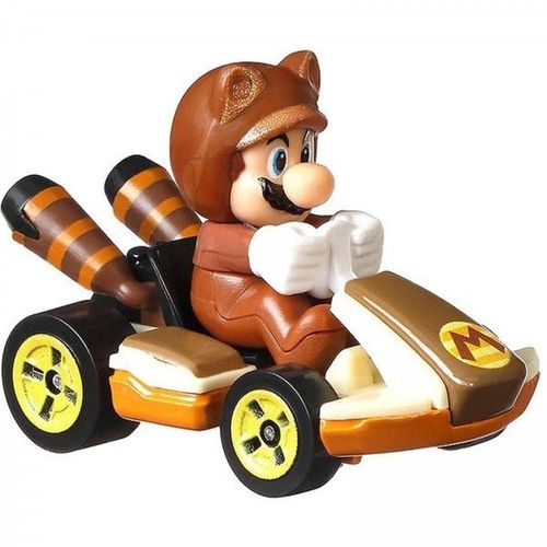 Hot Wheels - Tanooki Mario - Standard Kart - Mario Kart MATTEL