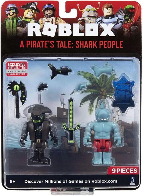 Pack 2 Figuras - Roblox - Um Conto De Pirata: Pessoas Tubarao SUNNY