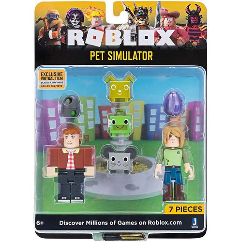 Conjunto de figuras Roblox 7 pecas - Pet Simulator - 2213 SUNNY BRINQUEDOS