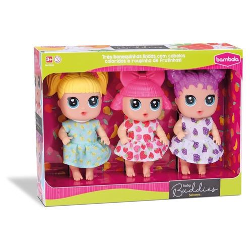 Bonecas Baby Buddies - Sabores - Trigemeas BAMBOLA BRINQUEDOS