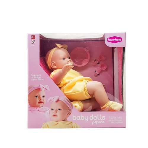 Boneca Baby Dolls - Papinha BAMBOLA BRINQUEDOS