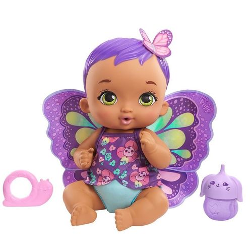 Boneca My Garden Baby - Borboleta Faz Xixi - Roxo - Cabelo Lilas - GYP09 MATTEL