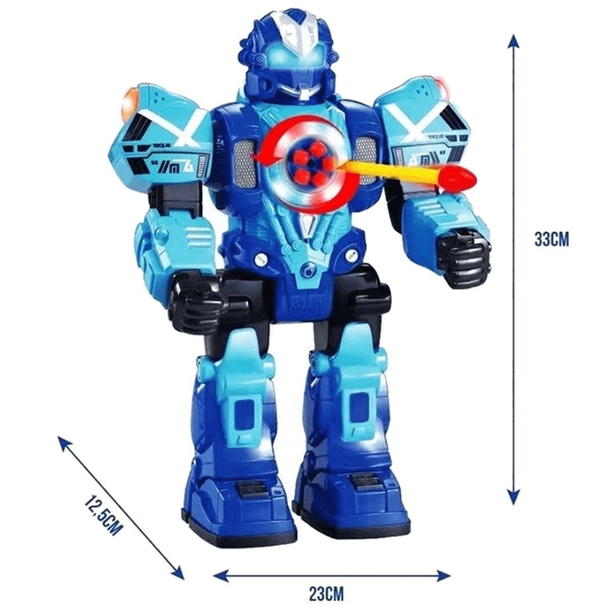 Robô Com Controle Remoto Iron Soldier Azul Havan Toys - DIVERSOS