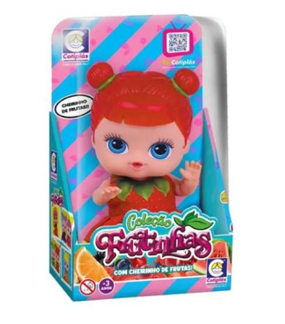 Boneca Colecao Frutinhas Morango - Cotiplas COTIPLAS