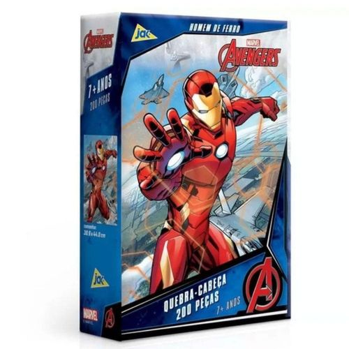 Quebra-Cabeca 200 Pecas Homem De Ferro - Marvel - Avengers TOYSTER