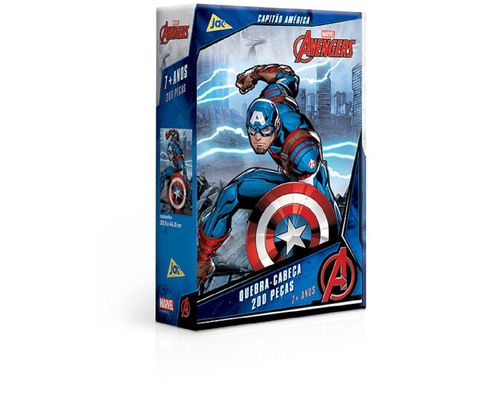 Quebra-Cabeca 200 Pecas Capitao America - Marvel Avengers TOYSTER