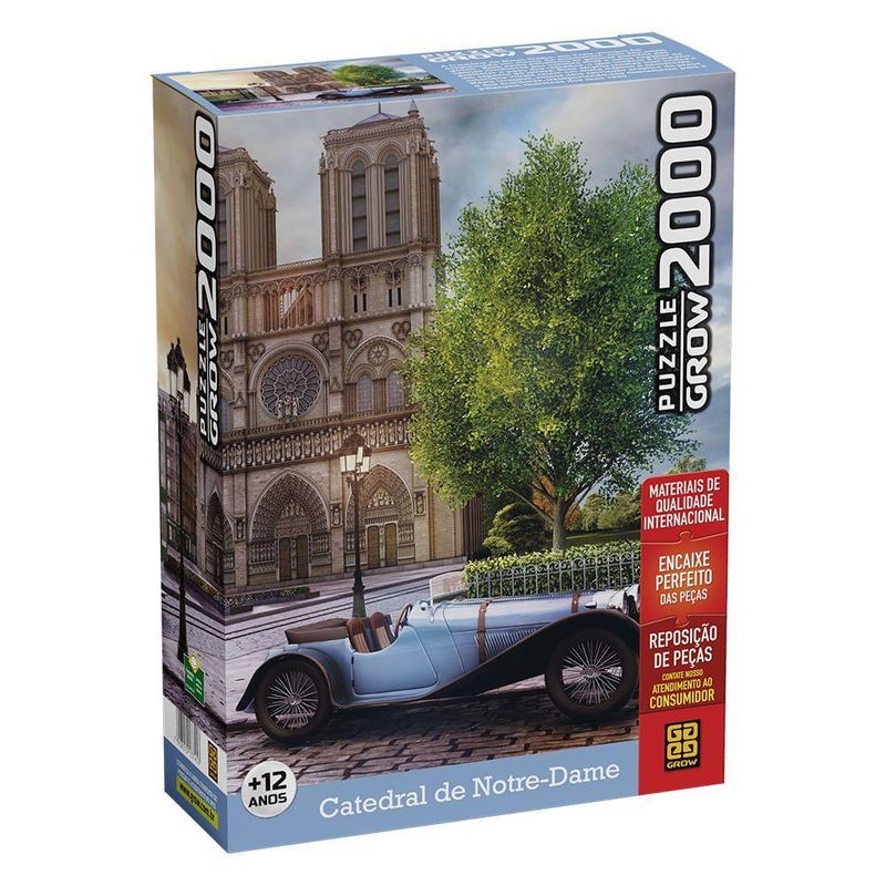 Jogo Puzzle Quebra Cabeca de 3000 Pecas Vintage Car Grow