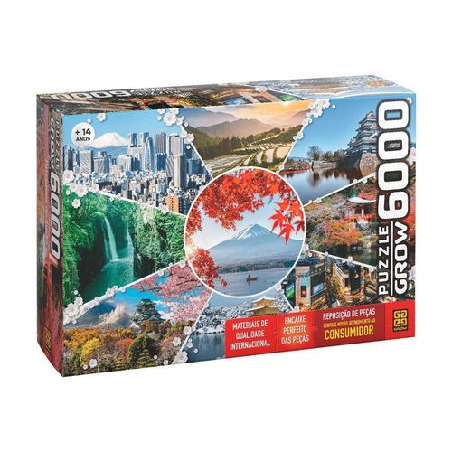 Puzzle 6000 Pecas - Paisagens Do Japao GROW