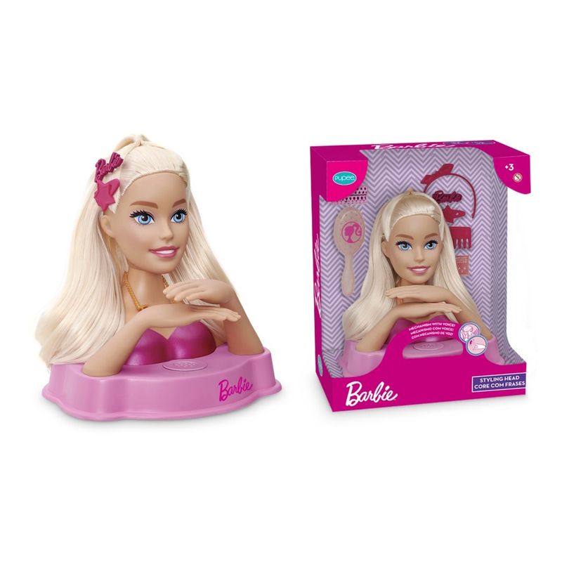 Barbie Styling Head Core Com Frases PUPEE BRINQUEDOS