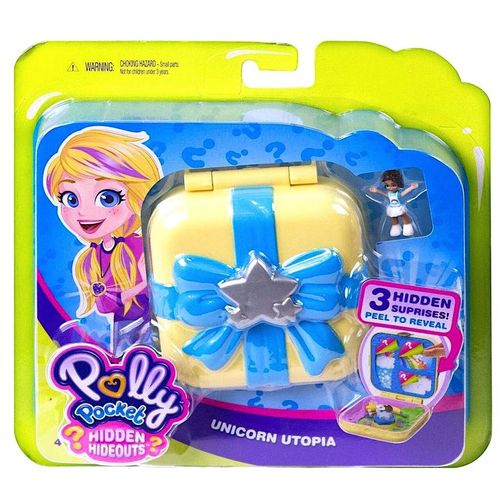 Brinquedo Polly Pocket Maleta Secreta Mundo de Unicornio - GDK76 MATTEL