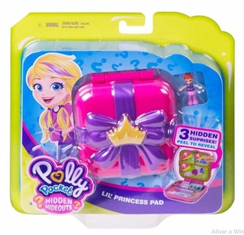 Brinquedo Polly Pocket Maleta Secreta Cantinho da Princesa - GDK76 MATTEL