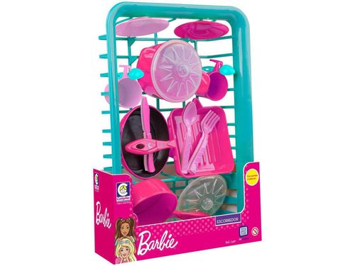 Escorredor de Loucas Infantil Barbie Chef - 2491 COTIPLAS