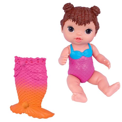 Boneca Babys Collection Minha Sereia - Morena - 442 SUPER TOYS