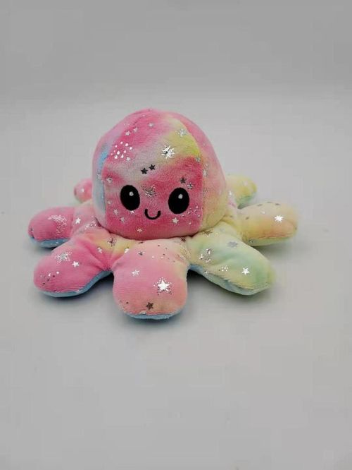 Pelucia Polvo do Humor Reversivel Tie Dye - Arco-iris - 3185 BBR