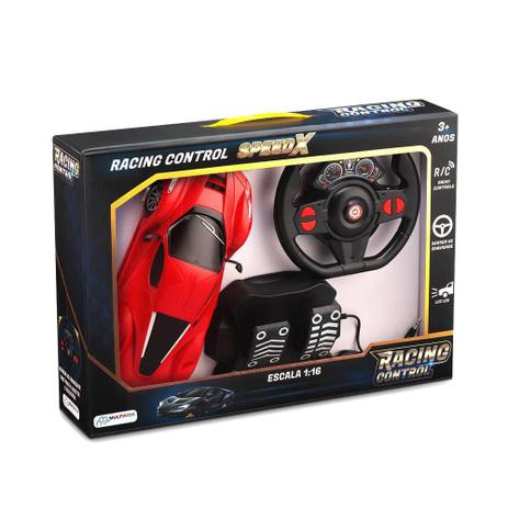 Carrinho De Controle Remoto Racing Control Speed X Vermelho - BR1142 MULTIKIDS