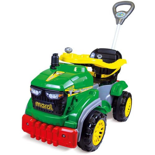 Carrinho de Passeio ou Pedal Infantil Com Empurrador - Tractor Agro - Verde - MARAL