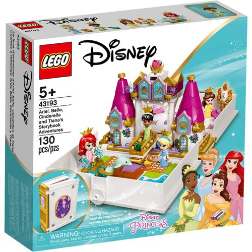 Blocos de Montar - Lego Disney -O Livro de Historias e Aventuras de Ariel Bela Cinderela e Tiana LEGO DO BRASIL