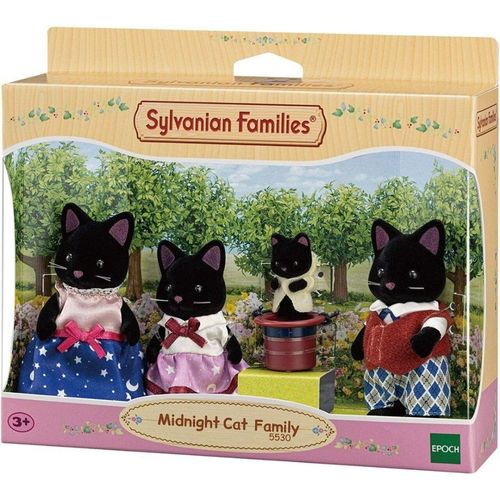 Sylvanian Families - Familia Dos Gatos Meia-Noite - 5530 EPOCH MAGIA