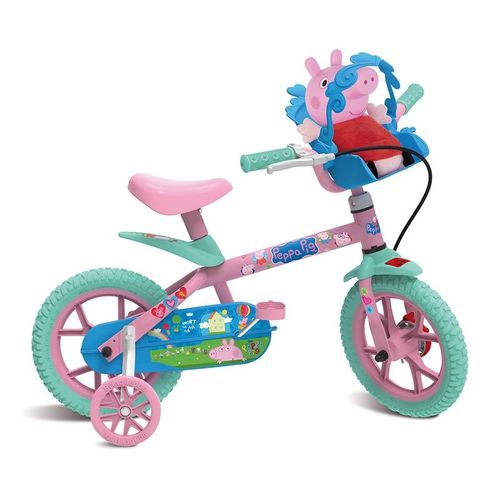 Bicicleta Aro 12 - Peppa Pig BANDEIRANTE