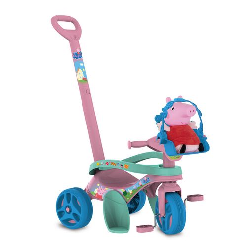 Triciclo Mototico - Peppa Pig - Passeio e Pedal - BANDEIRANTE