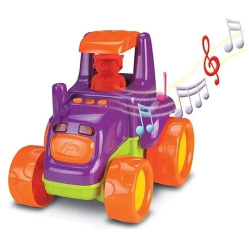 Trator - Baby Truck -  Com Funcao Roxo - 0210 ROMA JENSEN