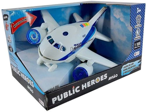 Aviao de Brinquedo com Luz e Som 1:16 - 433