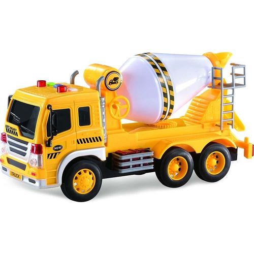Caminhao Betoneira Com Luz, Som e Friccao - 636 SHINY TOYS