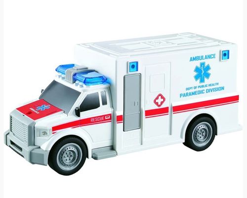 Carro de Ambulancia com luz e som - 000639 SHINY TOYS