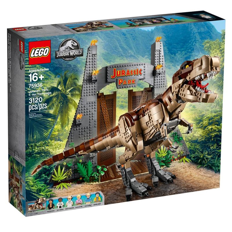 Blocos de Montar Lego Jurassic World Jurassic Park Furia de T rex LEGO DO BRASIL