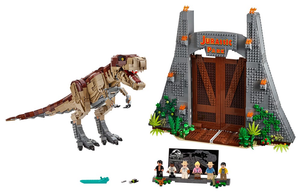 LEGO Jurassic World ganha primeiro trailer com T-Rex de plástico ~ Action  Game Blog