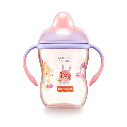 Copo De Treinamento - Bico Semi - Rigido - Rosa Glitter - Fisher-Price MULTIKIDS