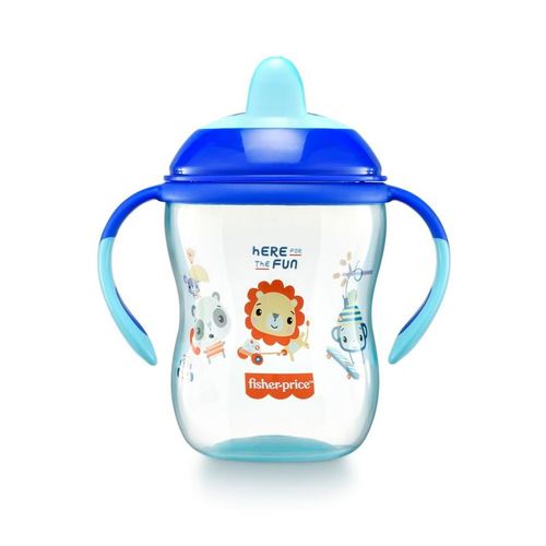 Copo De Treinamento - Bico Semi - Rigido - Azul - Fisher-Price BB1014 MULTIKIDS