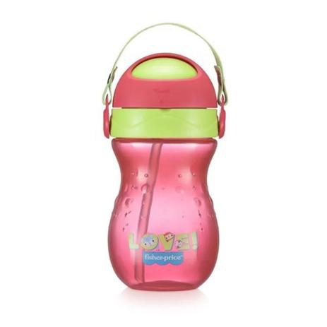 Copo com canudo playful rosa ballet BB1019 MULTIKIDS