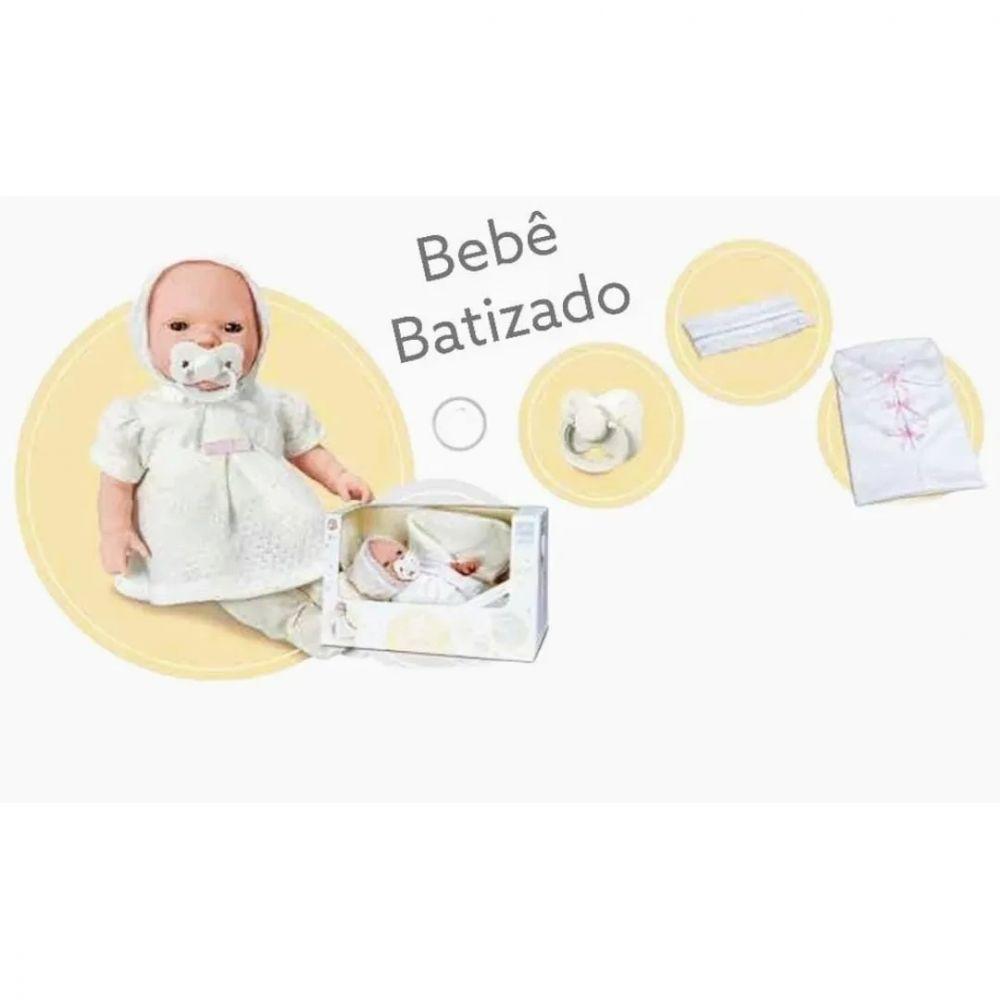 Boneca Reborn - Bebezinho Real Batizado - 35 cm - Roma