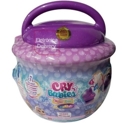 Boneca Mini CryBabies Lagrimas Magicas Casinha Magica - Roxo - BR1278 MULTIKIDS