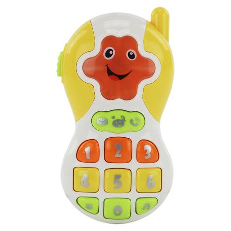 Celular Musical com som e luzes - Cor Amarelo BBR