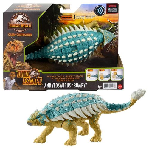 Figura Jurassic World - Ankylosaurus Bolota - Ruge e Ataca - Mattel MATTEL