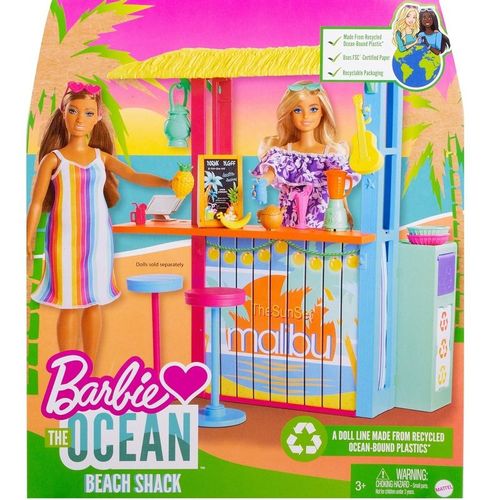 Boneca - Barbie - Estate - Barbie Ama o Oceano - Quiosque de Praia Malibu - Mattel MATTEL