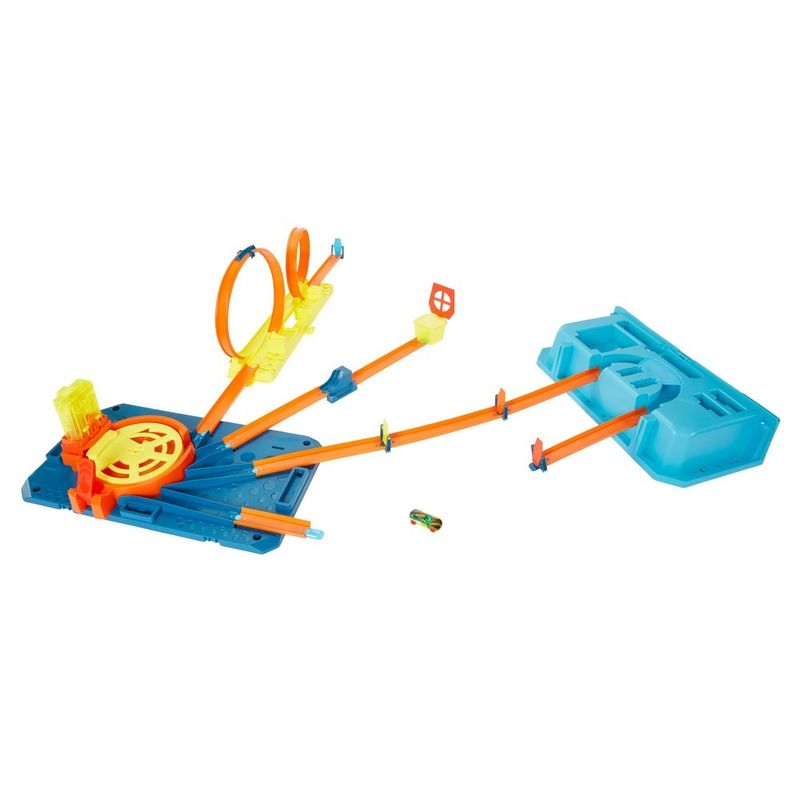 Pista Hot Wheels Track Builder Set De Acrobacias Rei do Looping