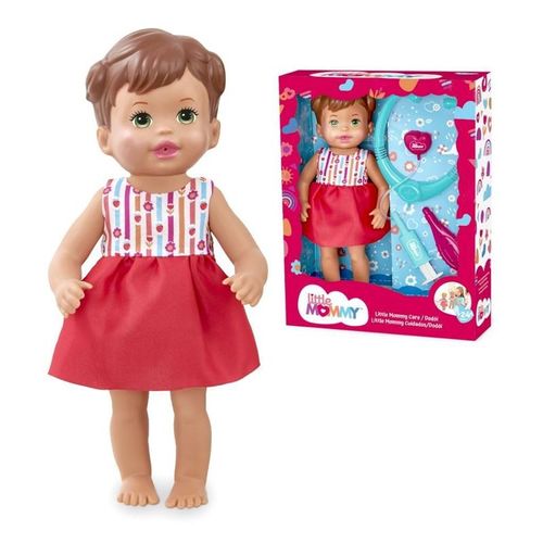 Boneca Little Mommy Dodoi Morena com Acessorios PUPEE BRINQUEDOS