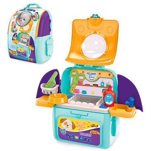 ADOTADOS MOCHILA PET CARE MOCHILA 2 EM 1 C ACESSORIOS PELUCIA BARAO